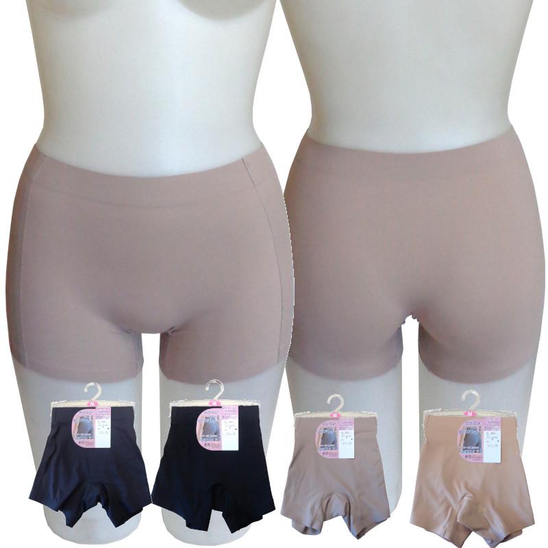 シームレス のびのび フィット ボクサー ショーツ シームレス 無縫製 ショーツ