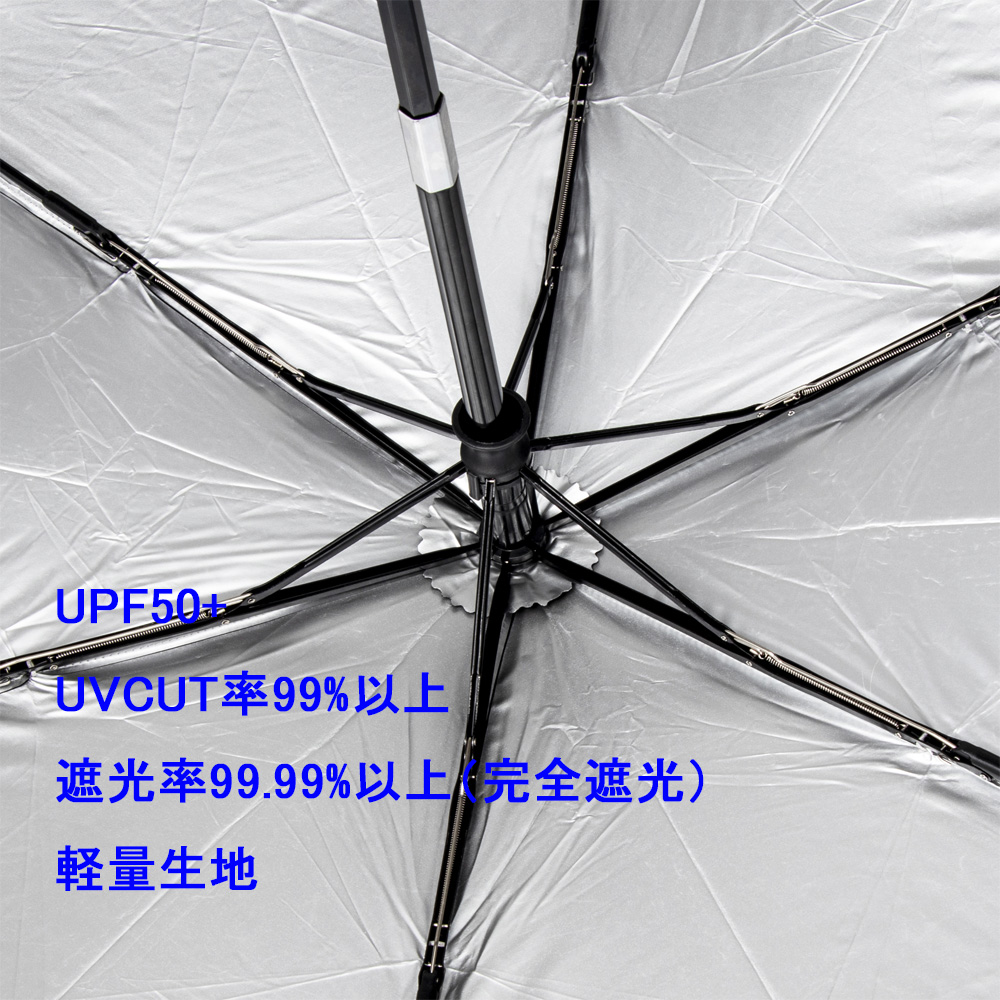 プーマ 晴雨兼用 裏シルバー  耐風 安全ストッパー式自動開閉折傘