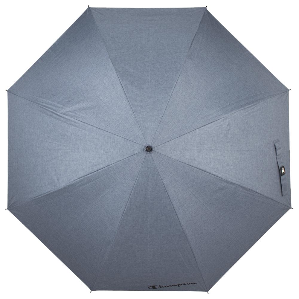 チャンピオン 紳士 晴雨兼用 耐風 ブラックコーティング デニム柄 ジャンプ傘 65cm