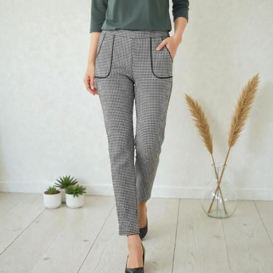 美脚両ポケプリントパンツ【30本セット】