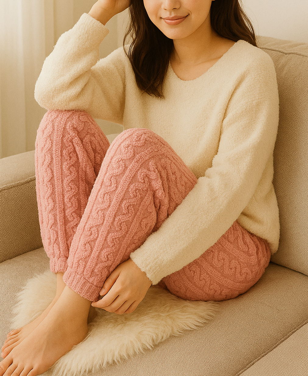 超やわらかもこもこジャガードルームパンツ【30本セット】