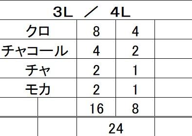 大寸裏シャギー無地両ポケパンツ24本セット