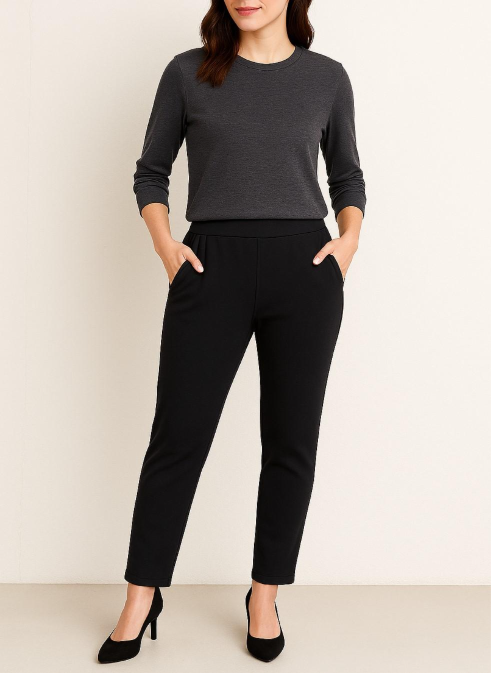 大寸裏シャギー無地両ポケパンツ【24本セット】