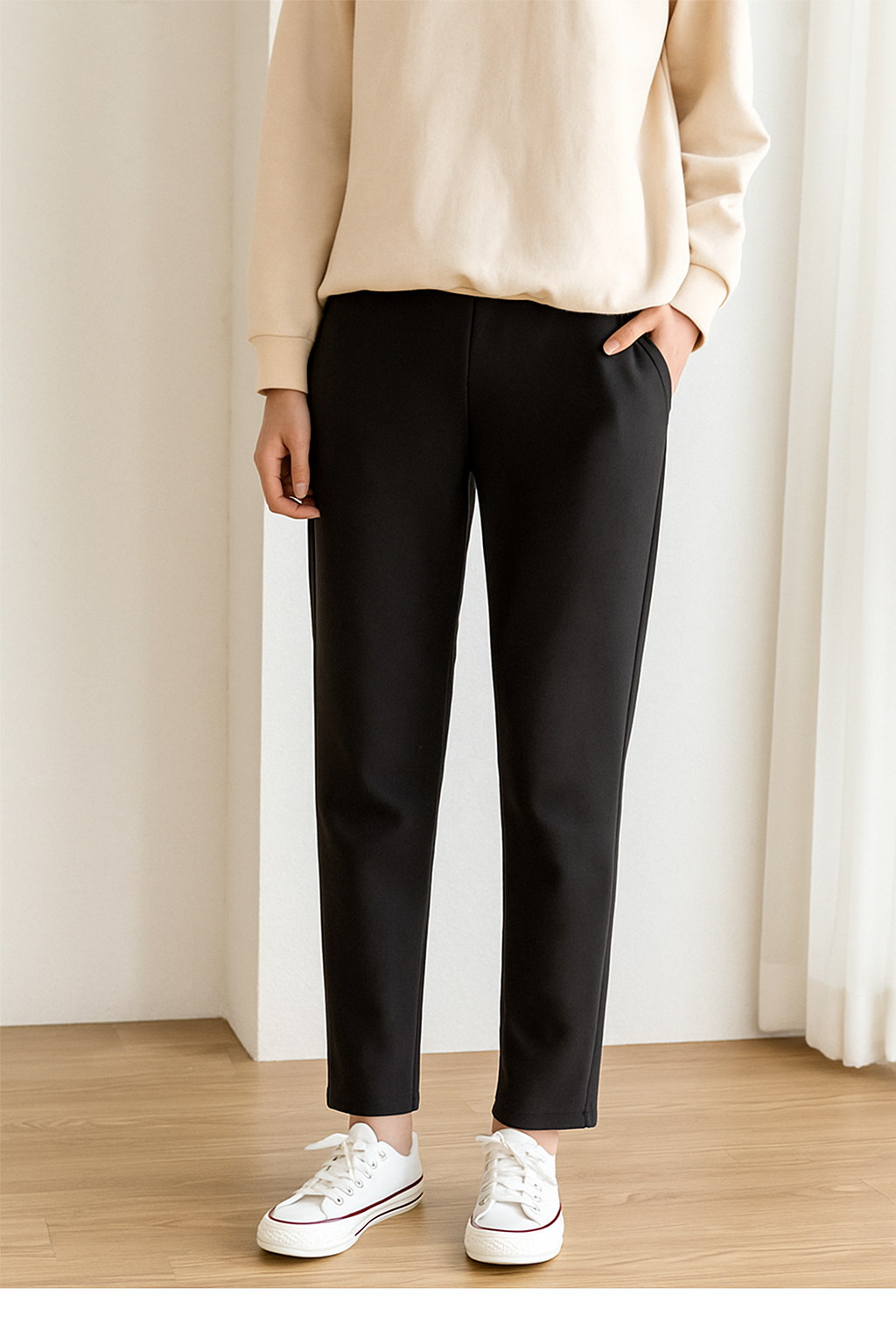 大寸裏シャギー表起毛無地両ポケパンツ【24本セット】