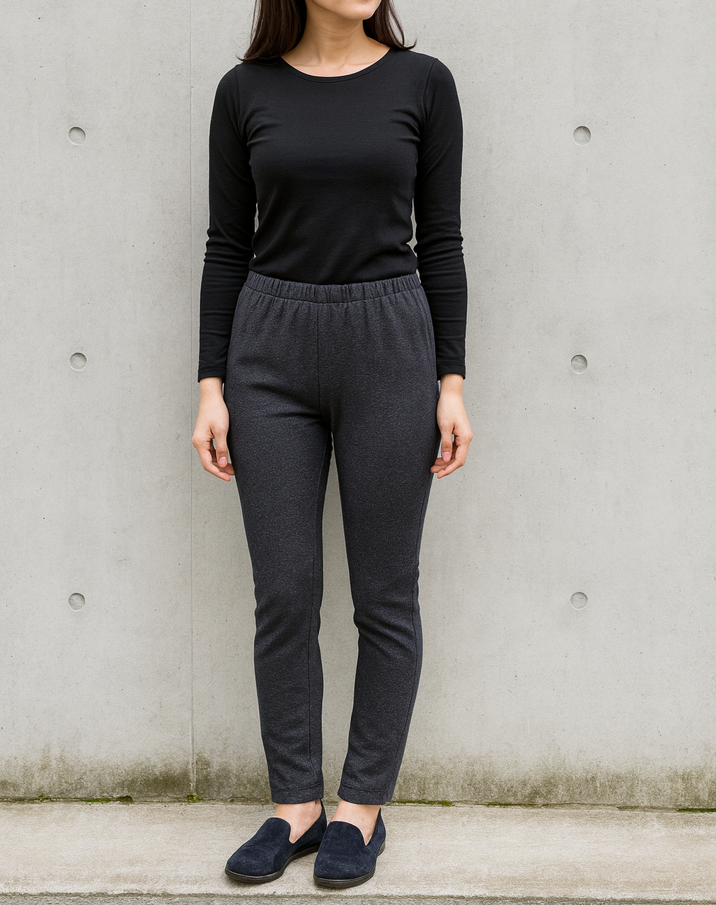 裏起毛ニットデニムフリーパンツ【30本セット】