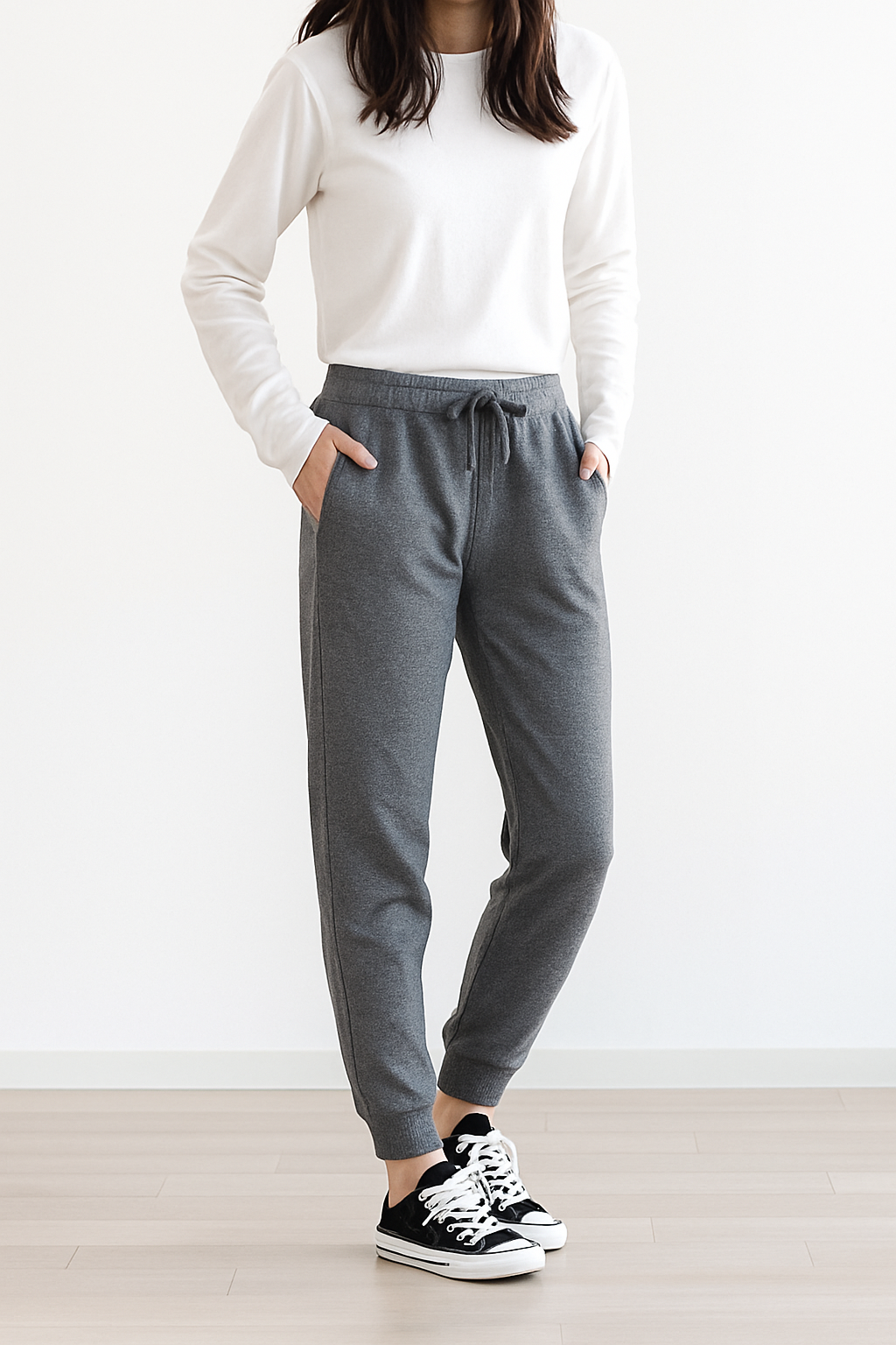 オシャ楽！裏起毛両ポケ付スウェットパンツ【24本セット】