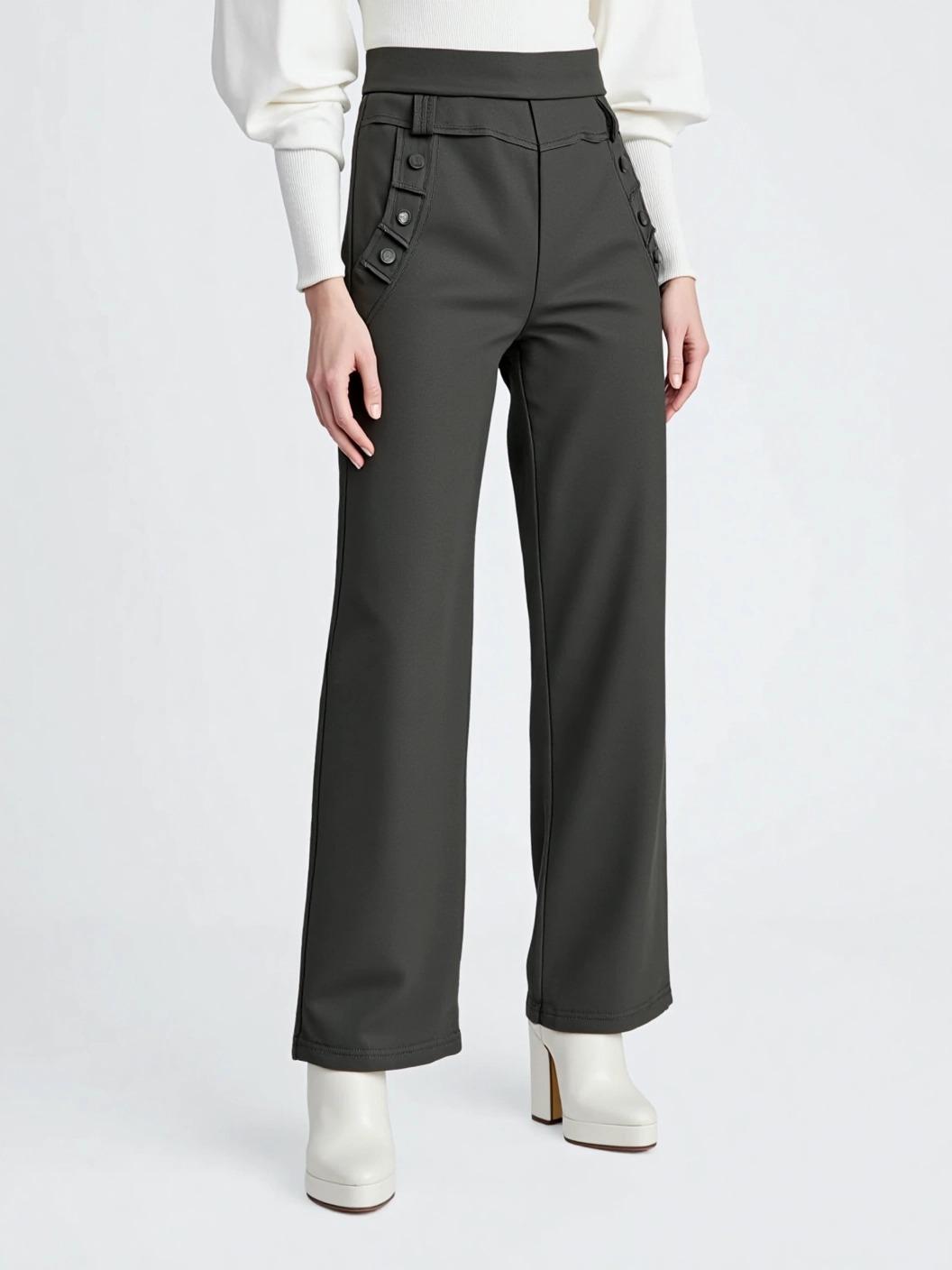 裏シャギー両ポケット付フレアパンツ【24本セット】