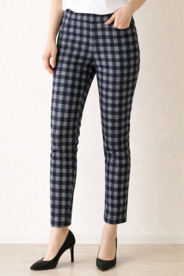 美脚ストレッチプリントパンツ【24本セット】