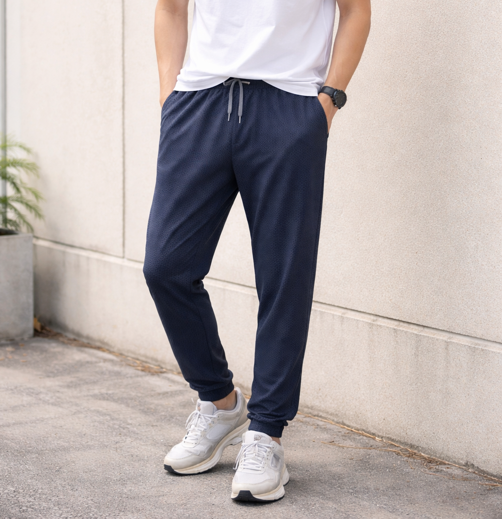 春物　大寸紳士接触冷感ハニカム風イージーパンツ【24本セット】