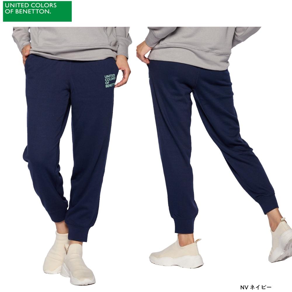 ベネトン BENETTON レディース 裏毛スウェットパンツ 311-890 ブラック M 単品販売