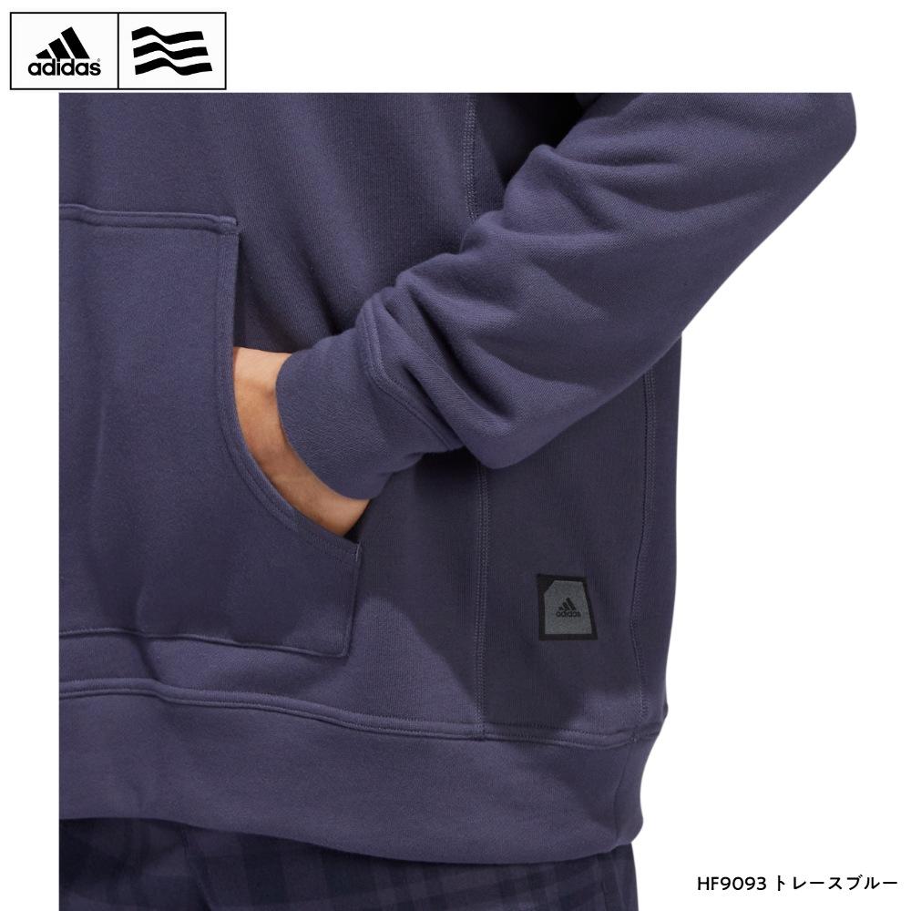  adidas Golf メンズ 裏毛パーカー TG598 トレースブルー 2XS 単品販売