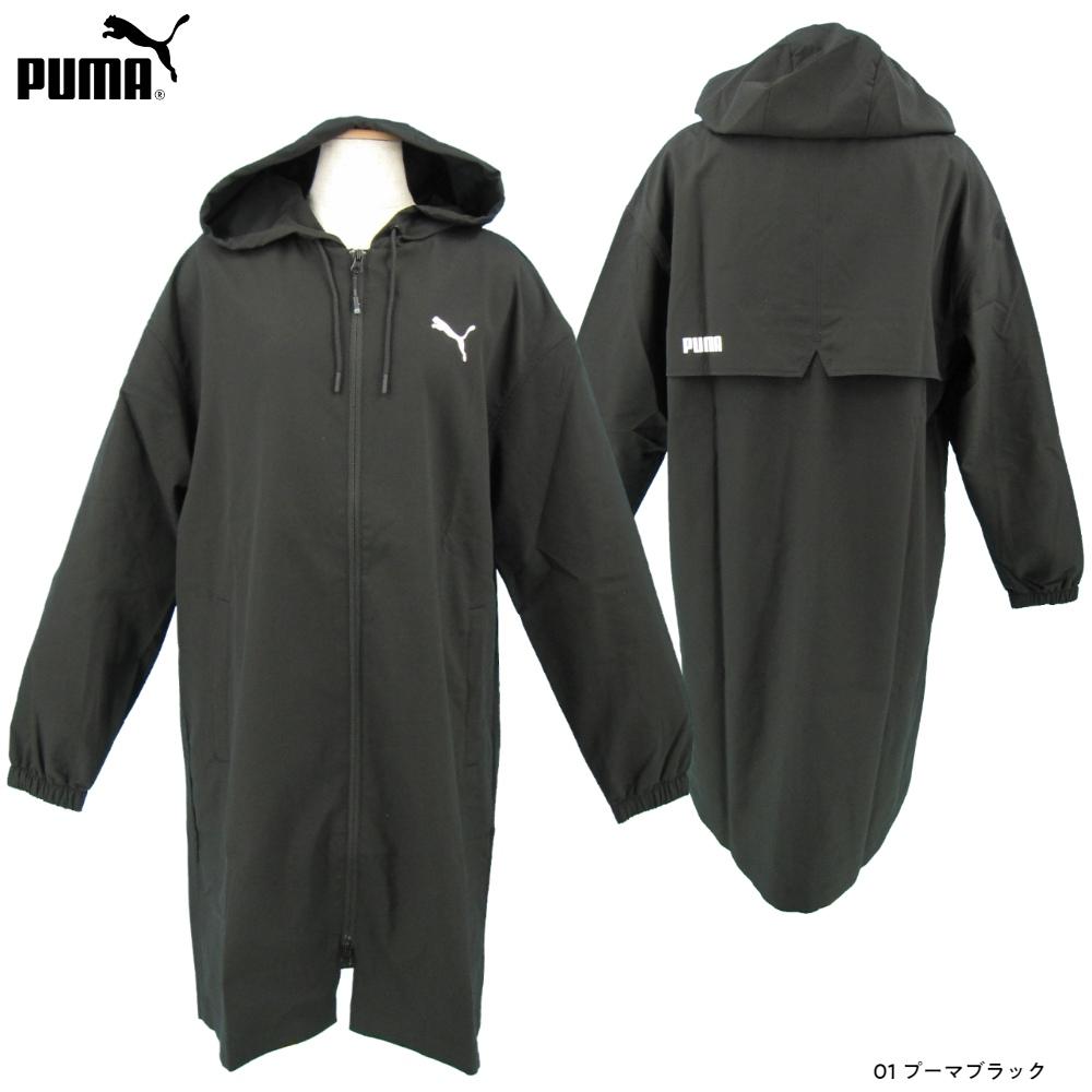 プーマ PUMA レディース ロングウインドブレーカー 588742 ブラック S 単品販売