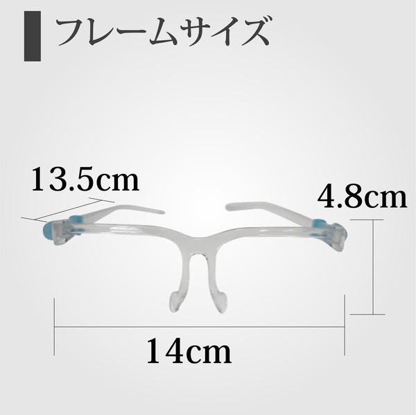 フェイスシールド メガネ メガネタイプ メガネ型 飛沫防止 