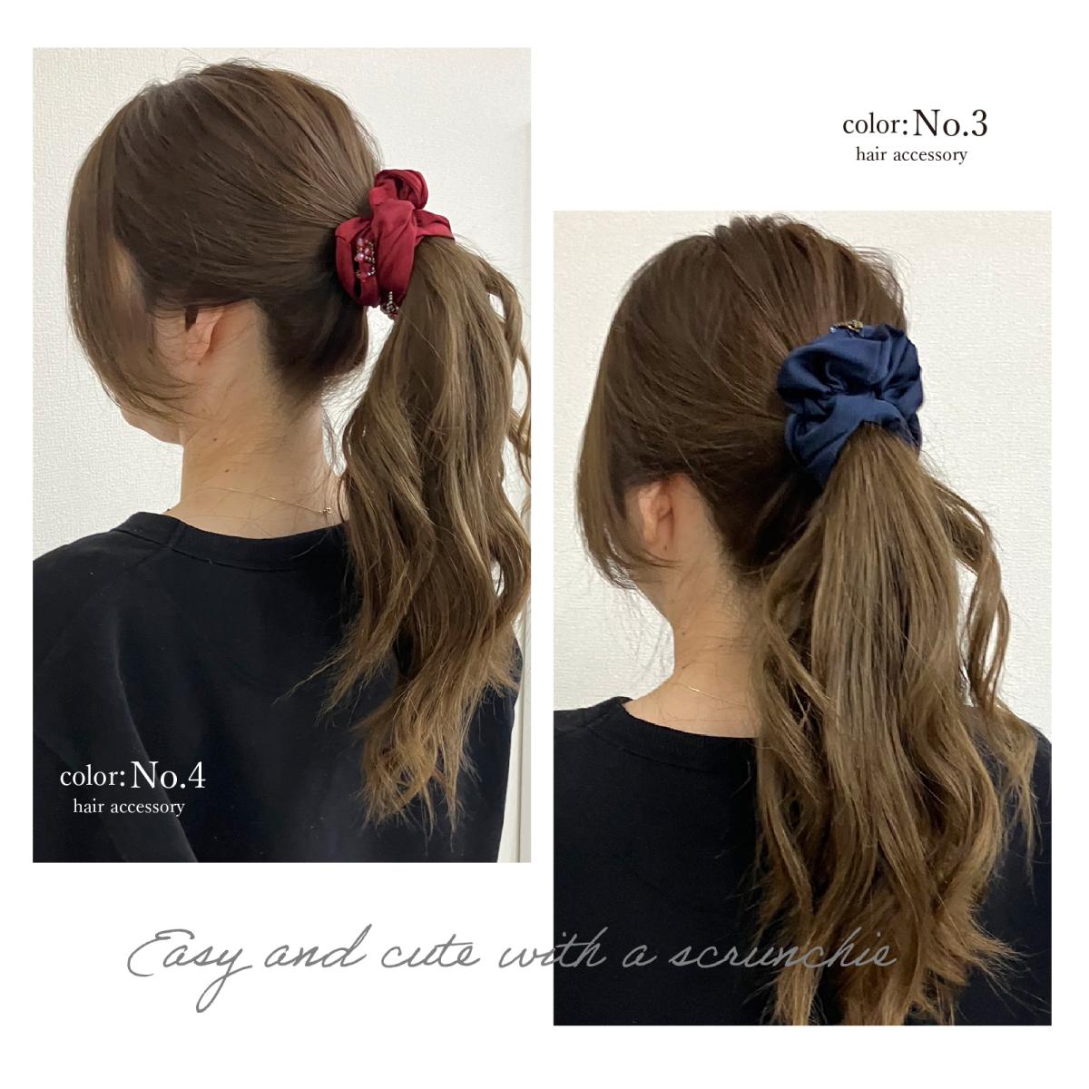 ヘアアクセサリー 大人 おしゃれ シュシュ シンプル レディース 小物 可愛い かわいい 即納