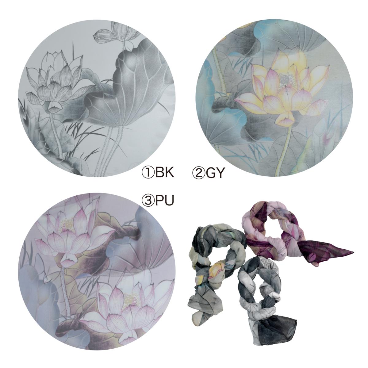 2025春夏 新作ストール 蓮柄 和柄 おしゃれ ストール 2025 春夏 UVカット 冷房対策