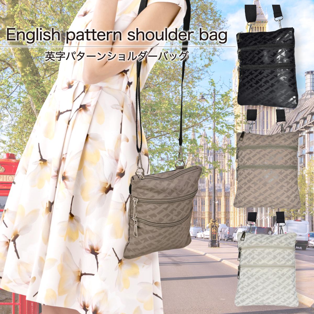 NEW 2025新作 春夏 ショルダーバッグ レディース 斜め掛け 英文字パターン 高級感 シック 