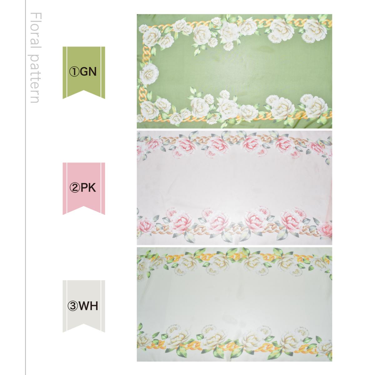 新作 ストール 花柄 冷房対策 日焼け 日差しよけ ワンポイント 軽い 薄手 幅52cm長さ162