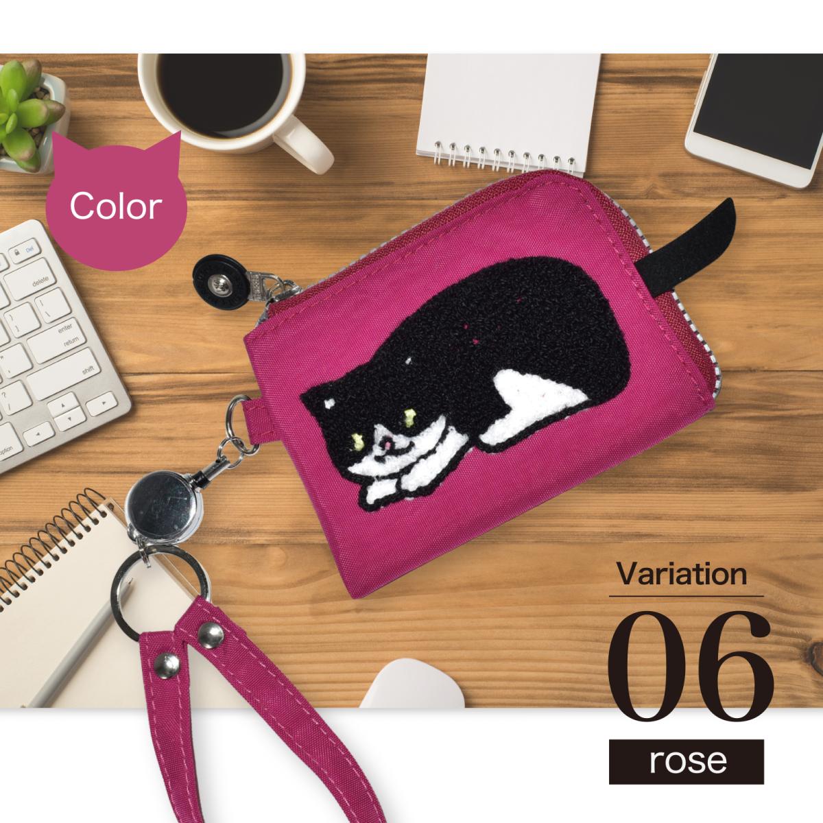 パスケース おしゃれ 猫 しっぽ ネコ ねこ 2025新作 ネコ サガラ織 伸びるリール