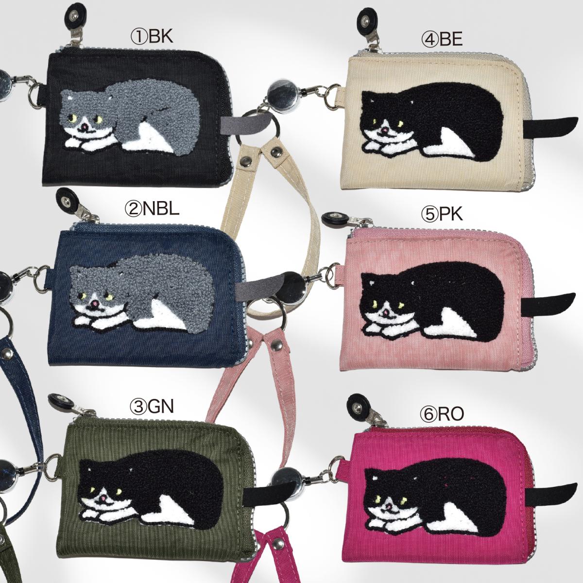 パスケース おしゃれ 猫 しっぽ ネコ ねこ 2025新作 ネコ サガラ織 伸びるリール