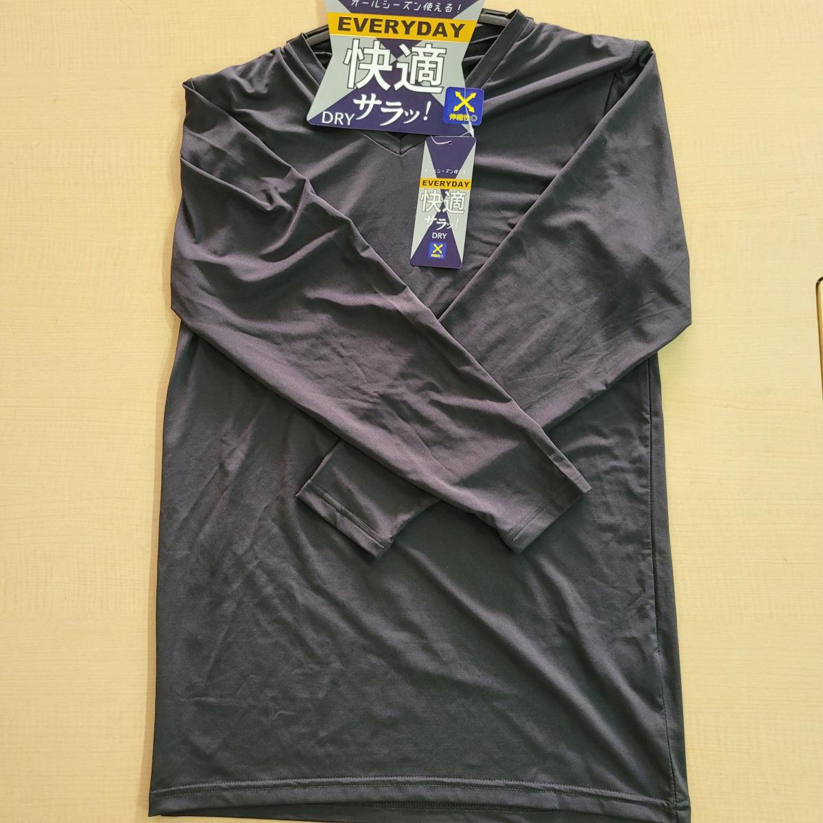 紳士　長袖V首Ｔシャツ　10枚セット