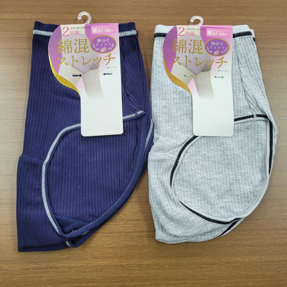 婦人　綿混　針抜きショーツ　2枚組