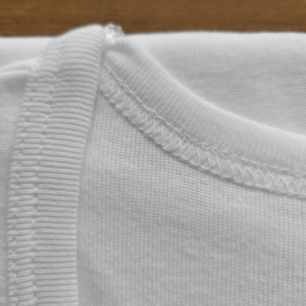 紳士　綿100　半袖丸首フライスシャツ　2枚組