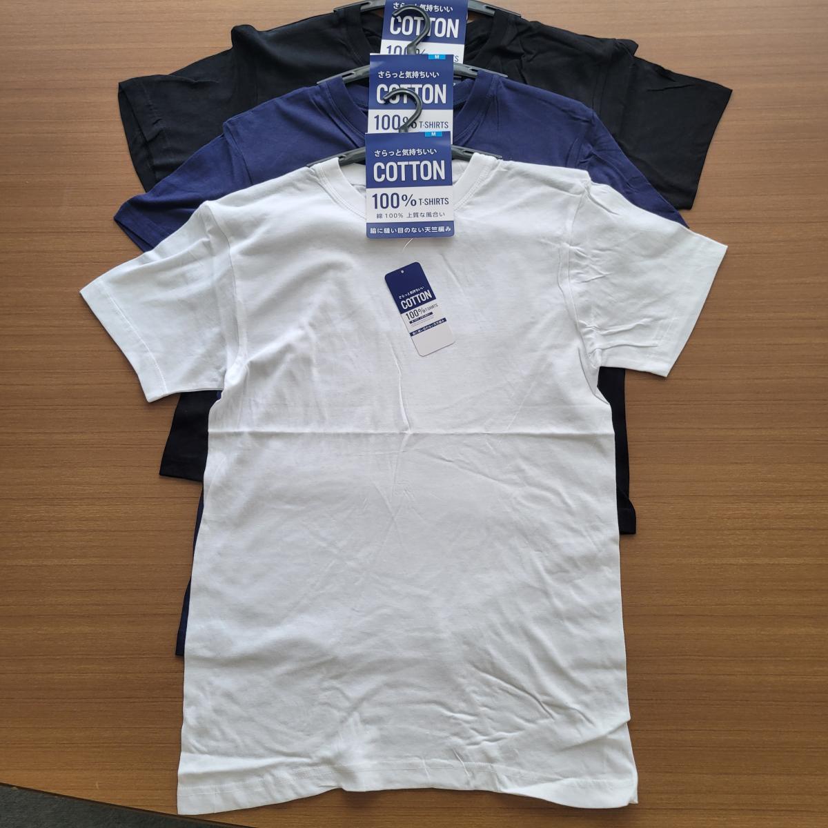 紳士　綿100％　半袖丸首天竺Tシャツ　オープンハンガー仕様