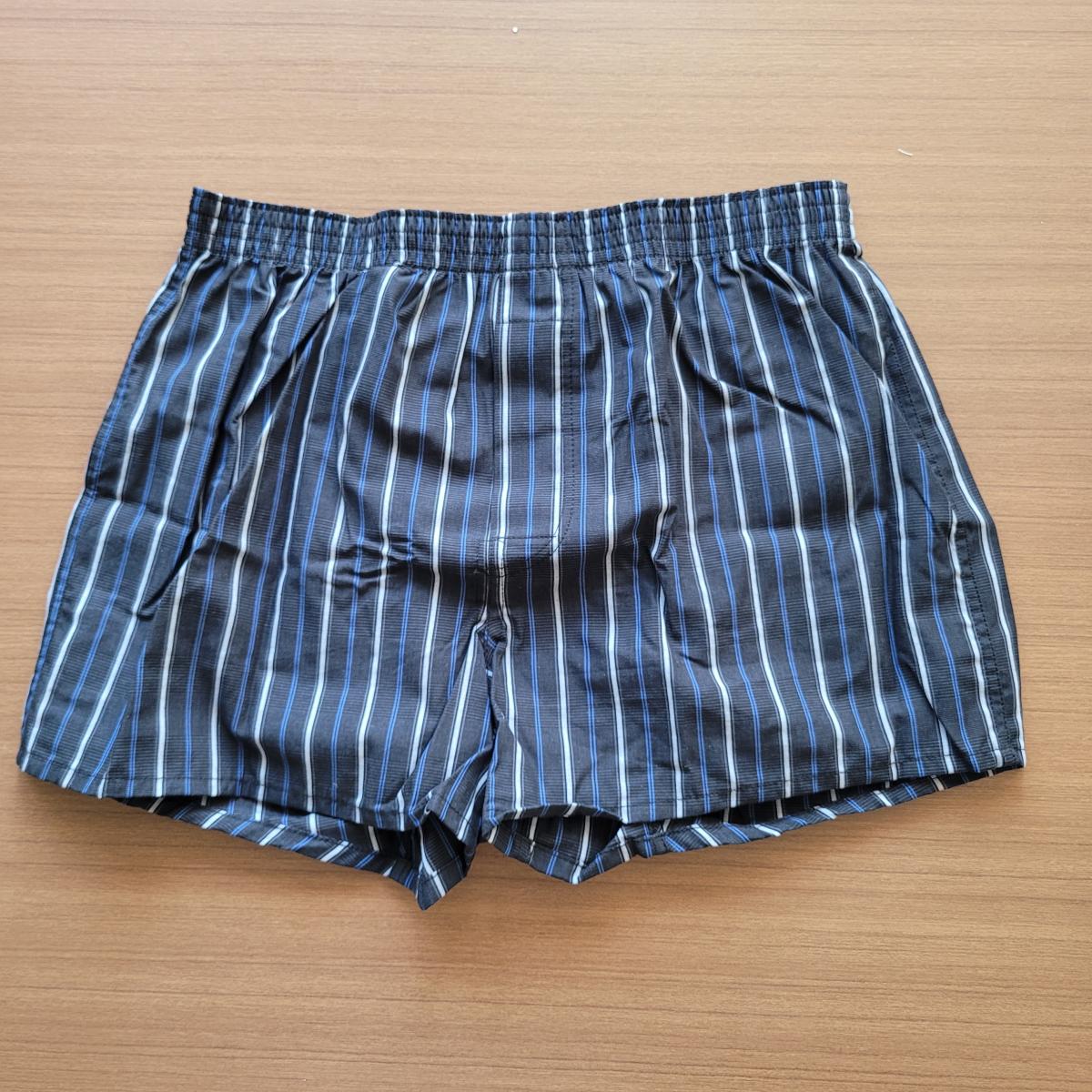 紳士　ちょい漏れ対応先染めトランクス　1枚フック仕様