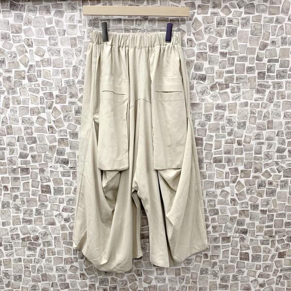 大人気定番　前2つポケ付きサルエルパンツ　ワイドパンツ