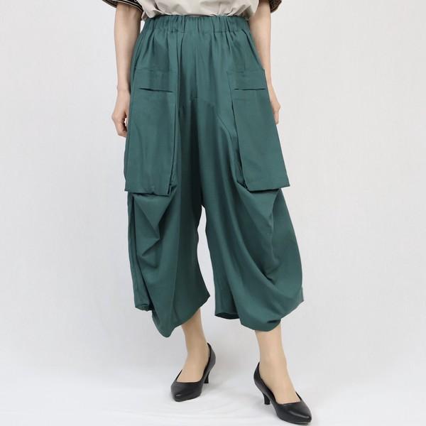 大人気定番　前2つポケ付きサルエルパンツ　ワイドパンツ