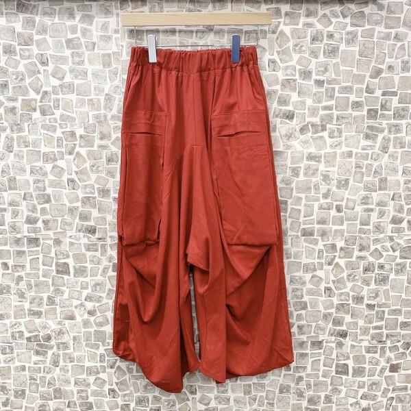 大人気定番　前2つポケ付きサルエルパンツ　ワイドパンツ
