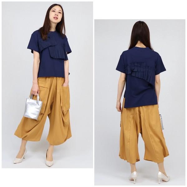 大人気定番　前2つポケ付きサルエルパンツ　ワイドパンツ