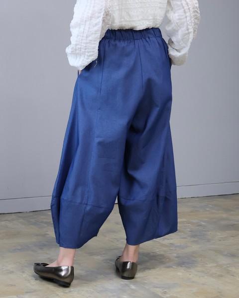 デニム　Dカン付きサルエルパンツ　ワイドパンツ