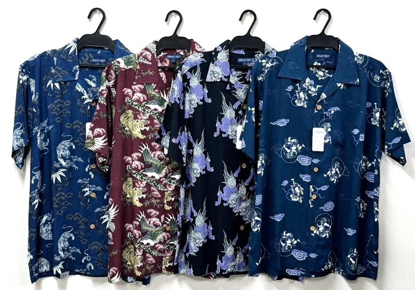 単品販売レーヨンアロハシャツ