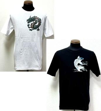 和柄２柄込綿100％Ｔシャツ