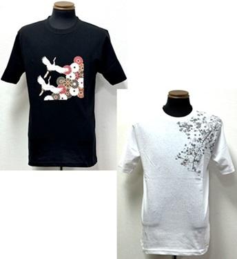 和柄２柄込綿100％Ｔシャツ