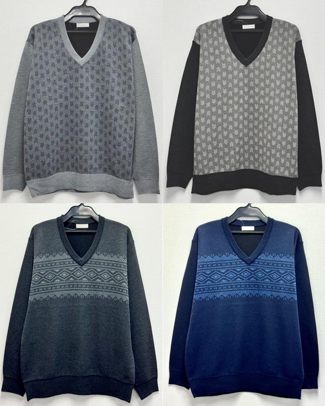 12ゲージ ジャガードVセーター