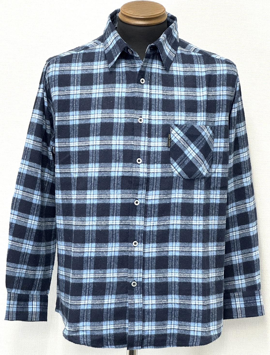 長袖ネルシャツ