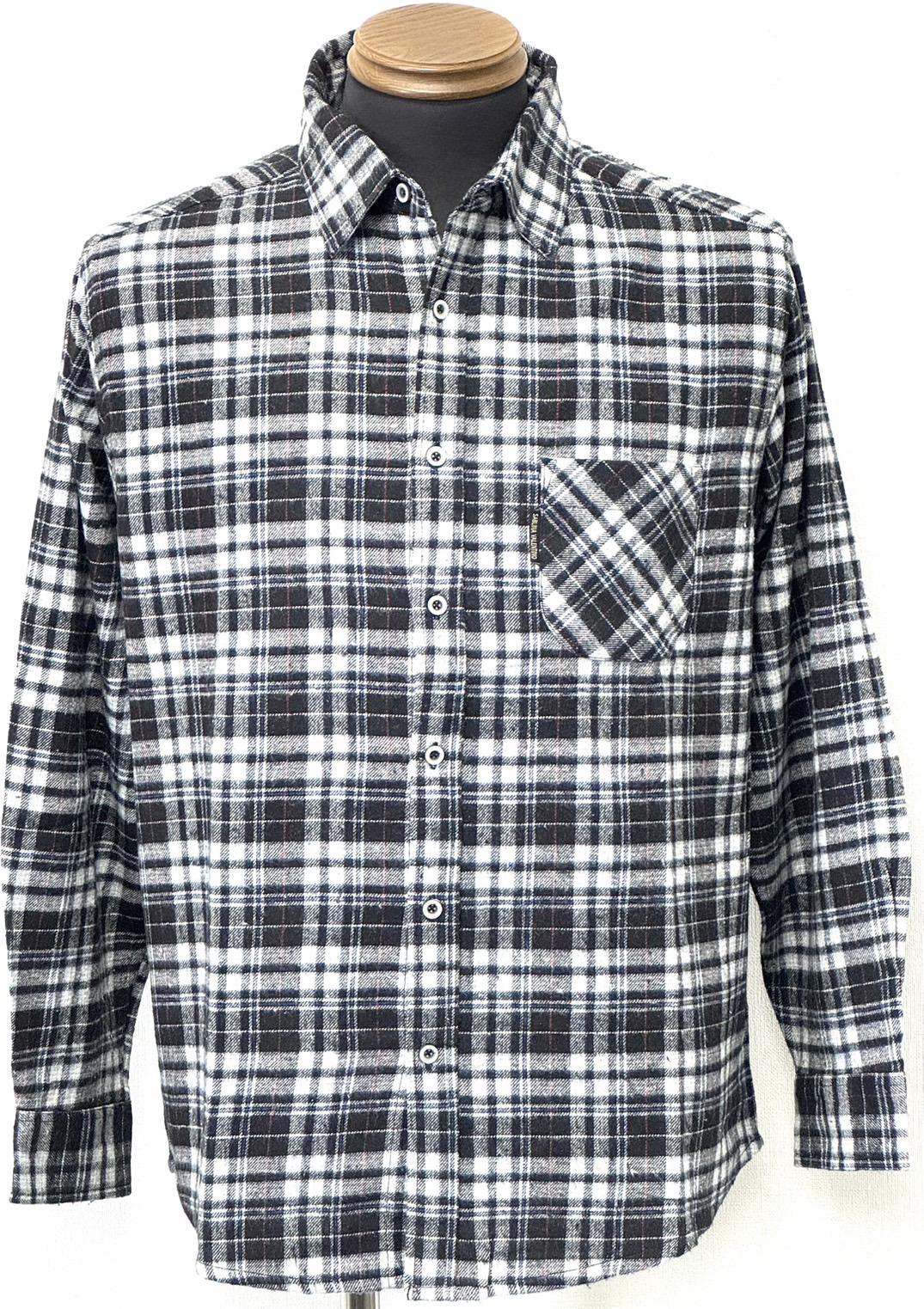 長袖ネルシャツ