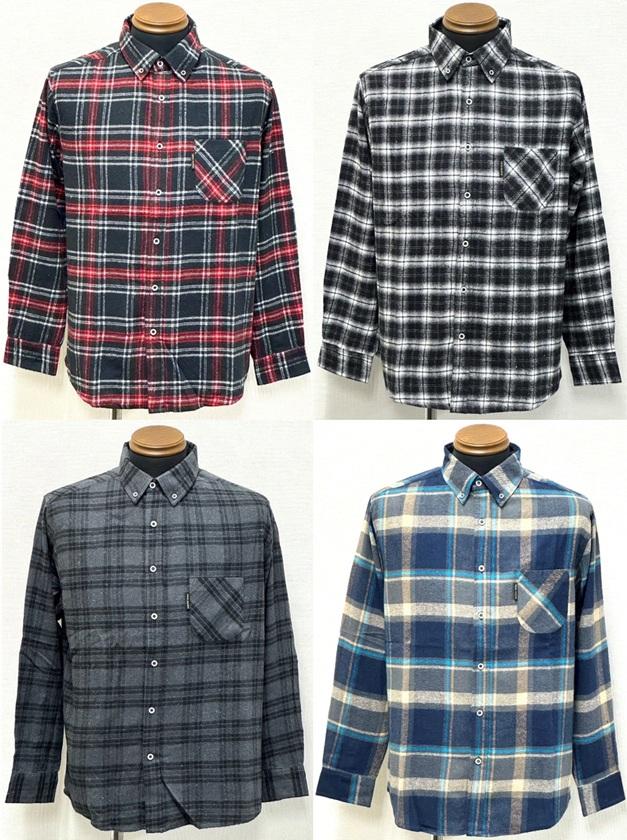 長袖ネルシャツ