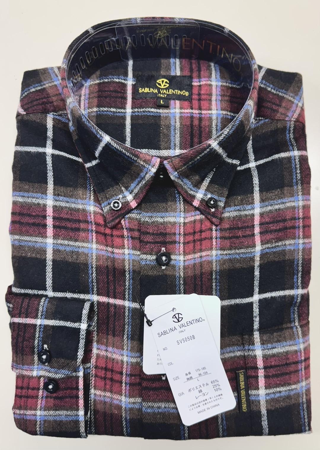 3者混ネルシャツ