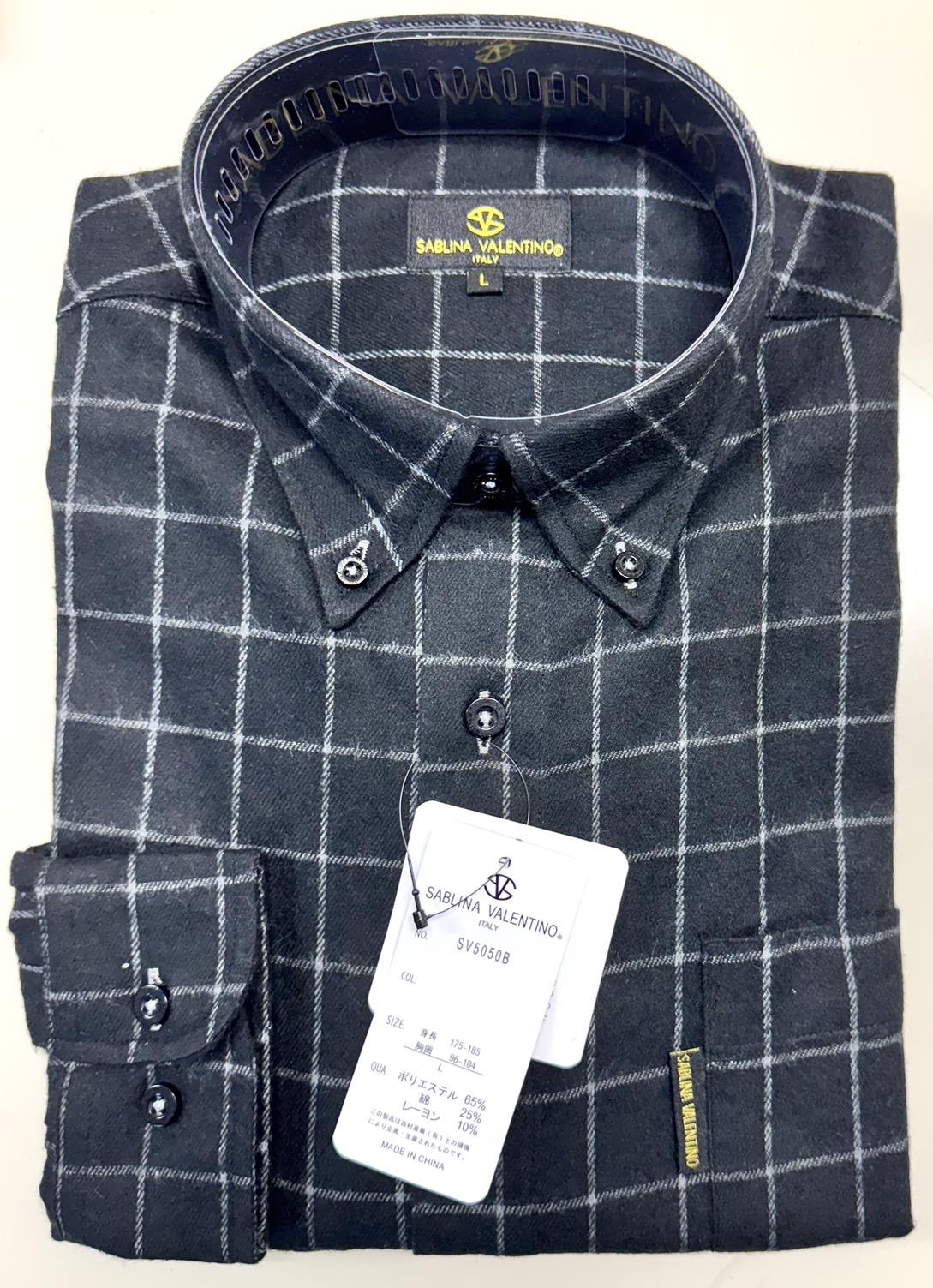 3者混ネルシャツ