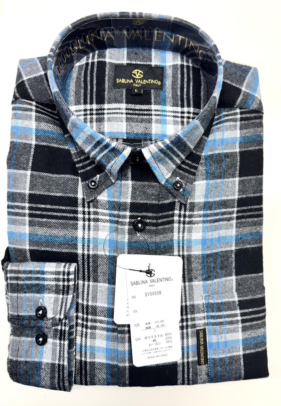 3者混ネルシャツ