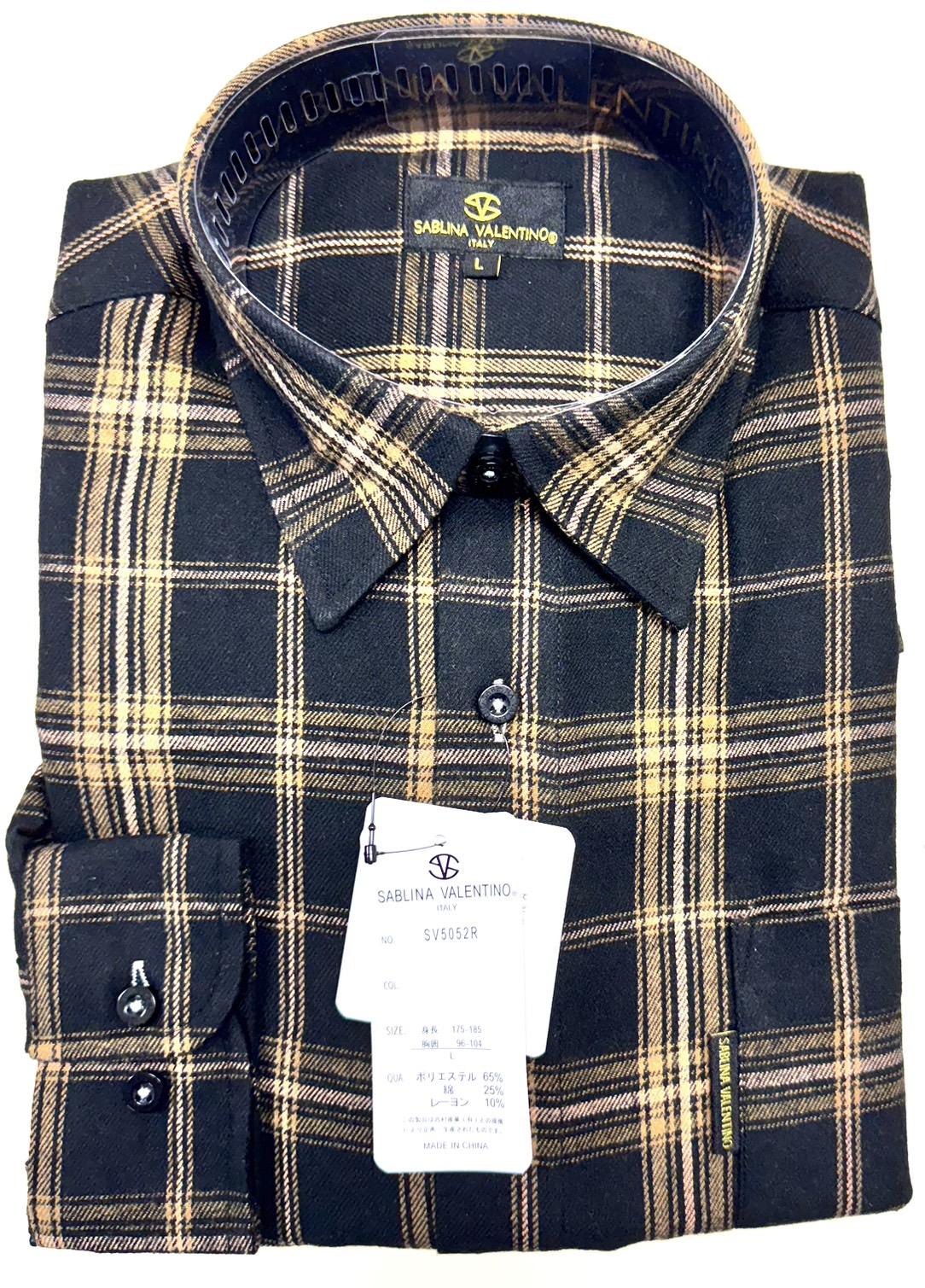 3者混ネルシャツ