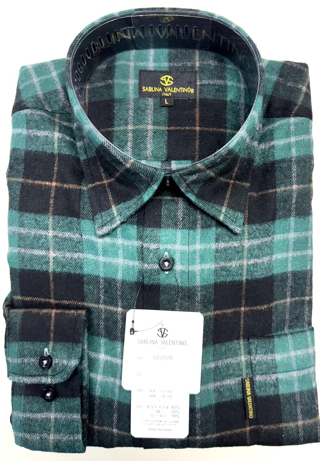 3者混ネルシャツ