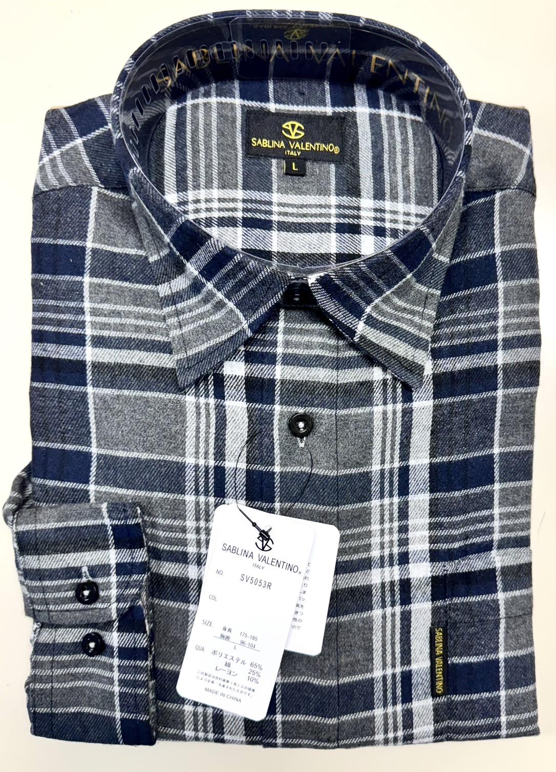 3者混ネルシャツ