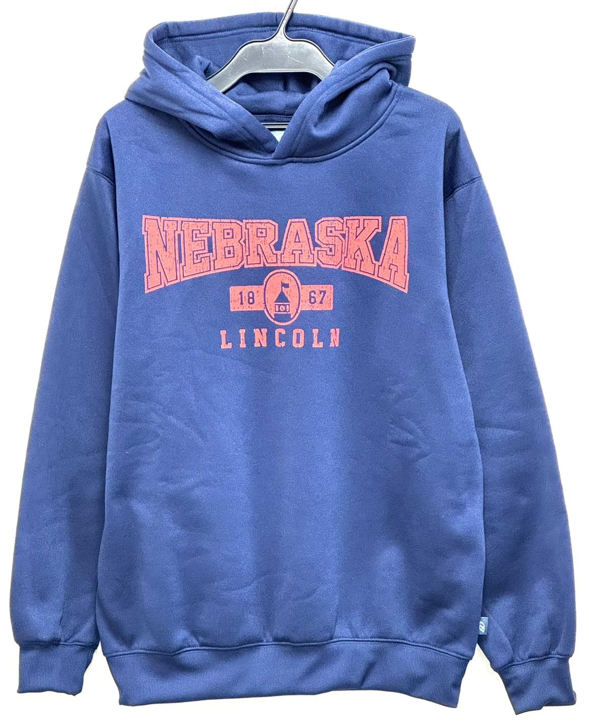 裏起毛プリントパーカー