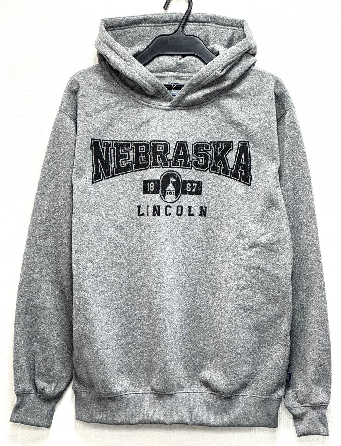 裏起毛プリントパーカー