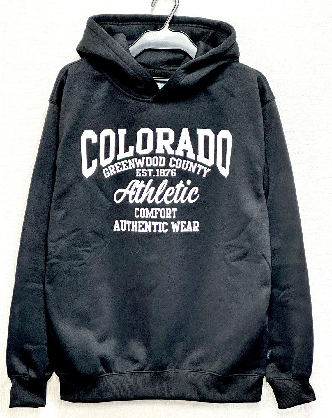 裏起毛プリントパーカー