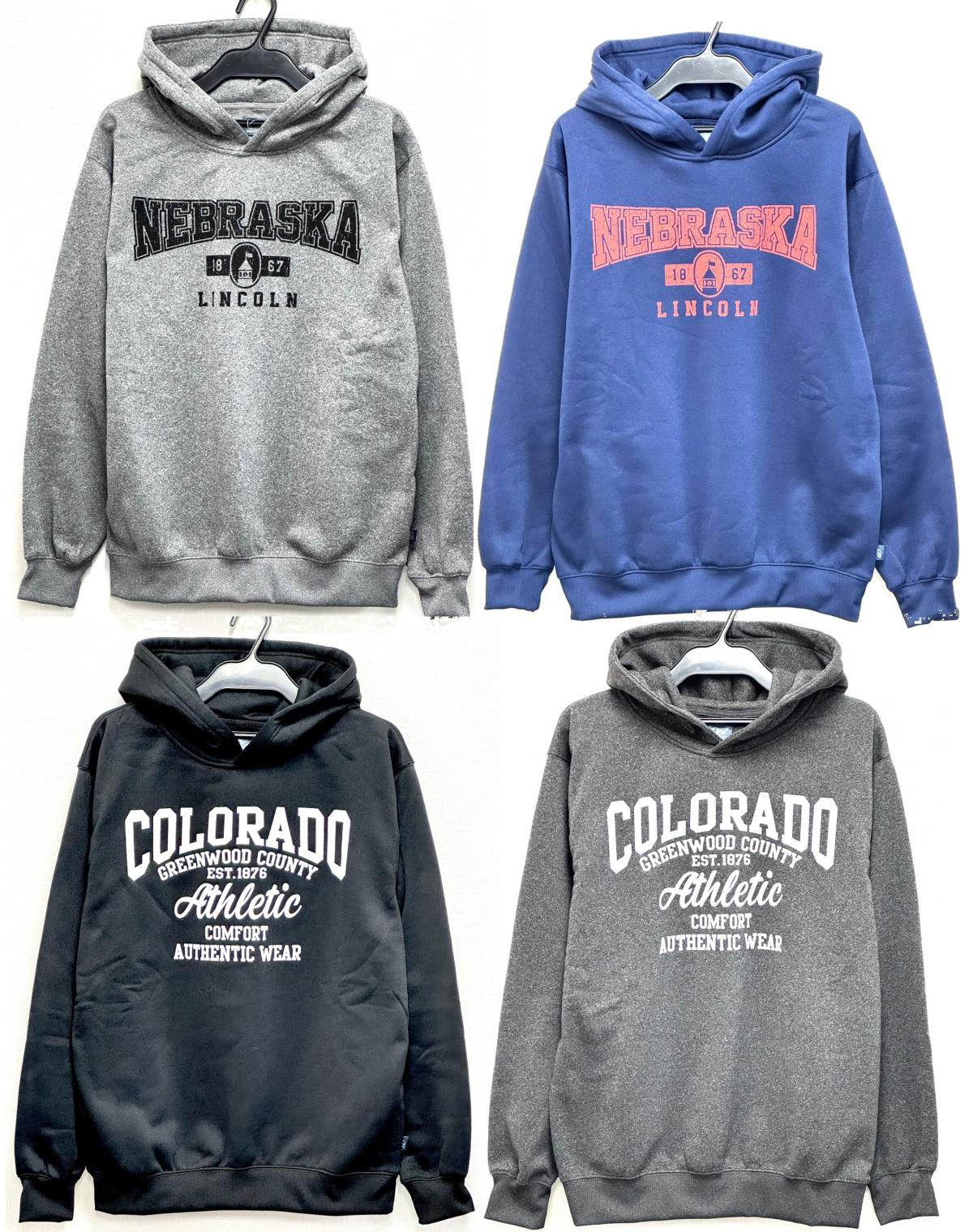 裏起毛プリントパーカー